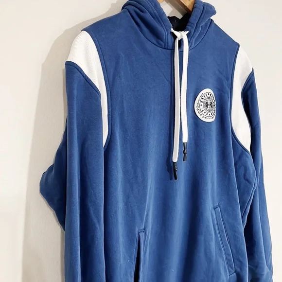 UNDER ARMOUR Royal Blue & White Hoodie Size Mens Medium - Picture 2 of 6